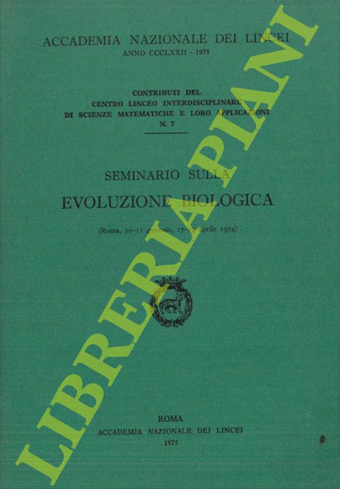 AA. VV. - - Seminario sulla evoluzione biologica.