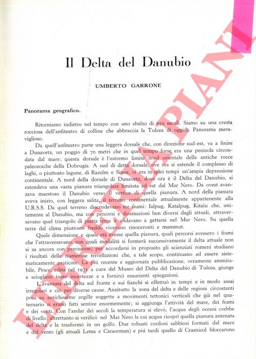 GARRONE Umberto - - Il Delta del Danubio.