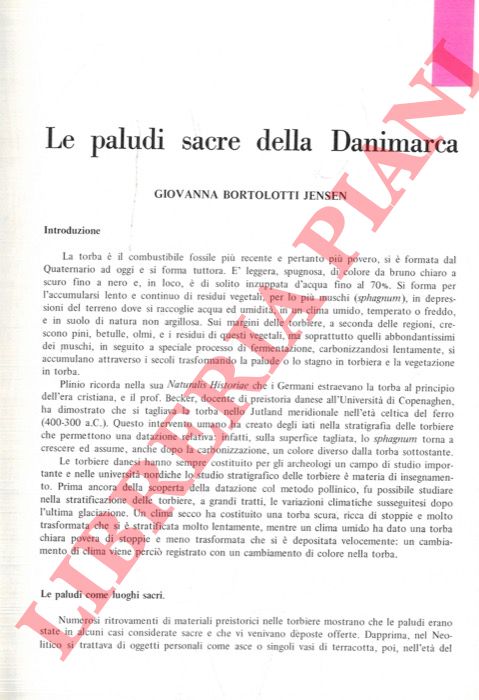 BORTOLOTTI JENSEN Giovanna - - Le paludi sacre della Danimarca.
