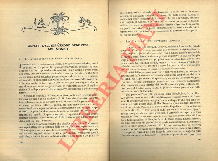 LEFEVRE Renato - - Aspetti dell'espansione genovese nel mondo.