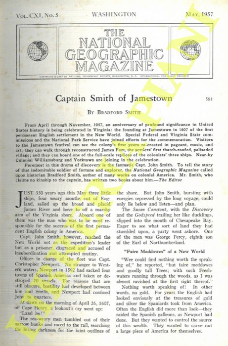 SMITH Bradford - - Captain Smith of Jamestown.