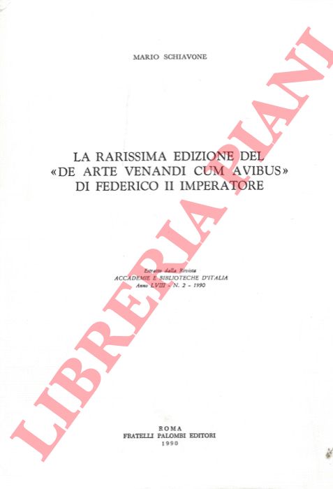 SCHIAVONE Mario - - La rarissima edizione del 1788 - 1789 del 