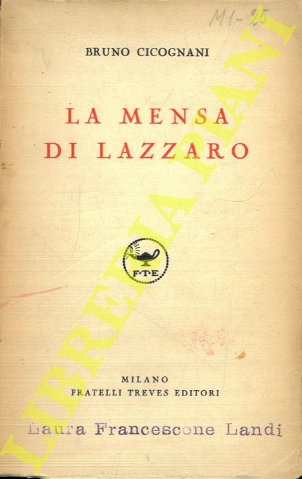 CICOGNANI Bruno - - La mensa di Lazzaro.
