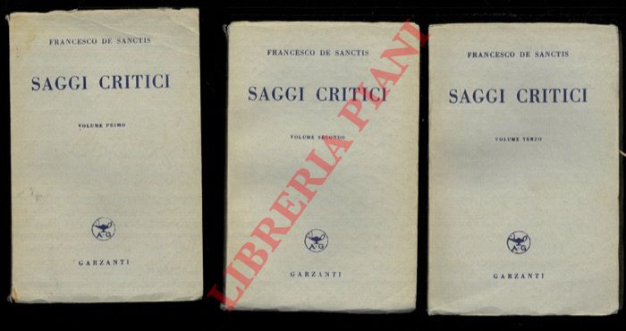 DE SANCTIS Francesco - - Saggi critici.
