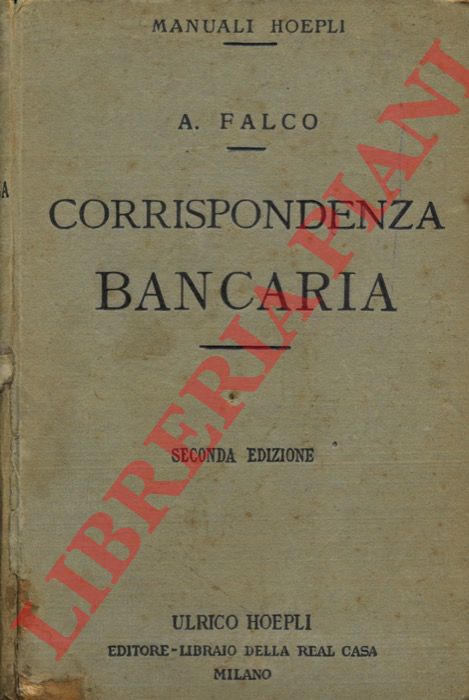 FALCO Alberto - - Corrispondenza bancaria.
