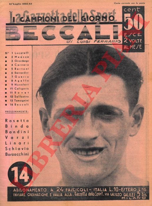 FERRARIO Luigi - - Beccali.