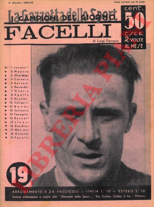 FERRARIO Luigi - - Facelli.