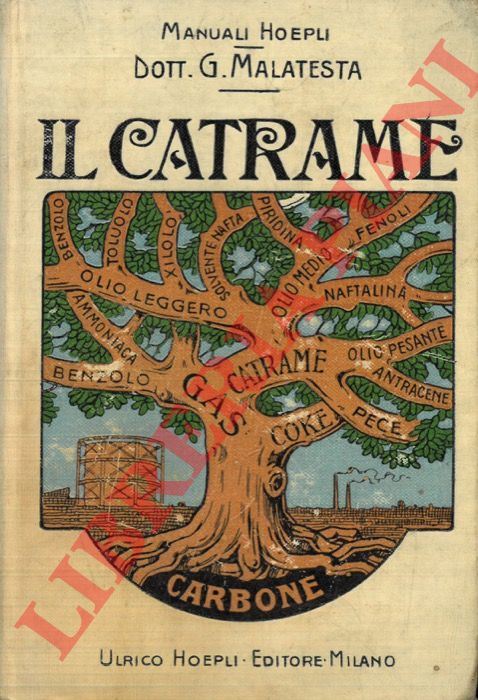 MALATESTA G(iuseppe) - - Il catrame ed i suoi derivati.