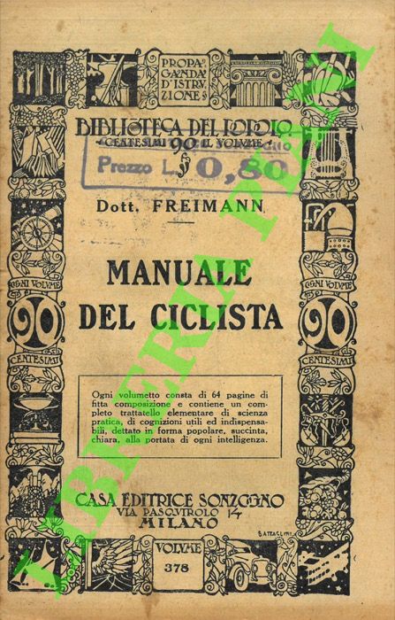 FREIMANN Dott. - - Manuale del ciclista.