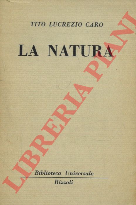 LUCREZIO Tito Caro - - La natura.