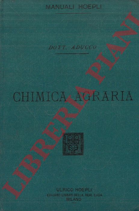 ADUCCO Adriano - - Chimica agraria.