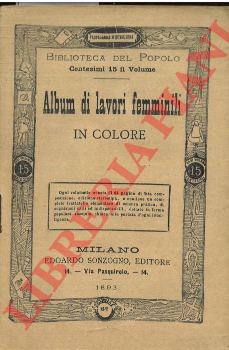 - - Album di lavori femminili in colore.