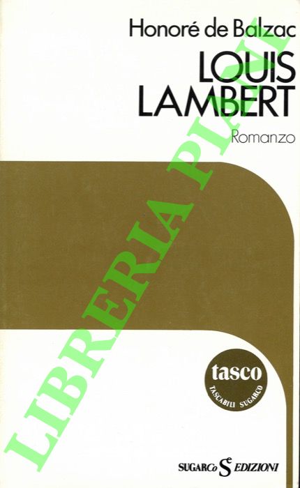 BALZAC Honor de - - Louis Lambert.