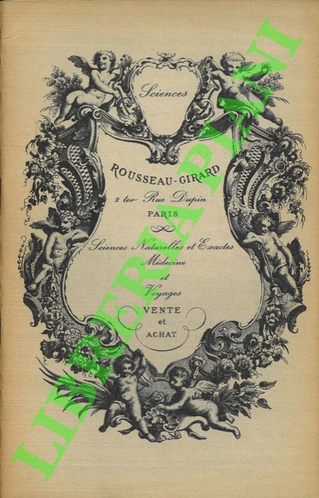 Jean Rousseau-Girard. Paris - - Sciences. (Cataloghi di vendita).