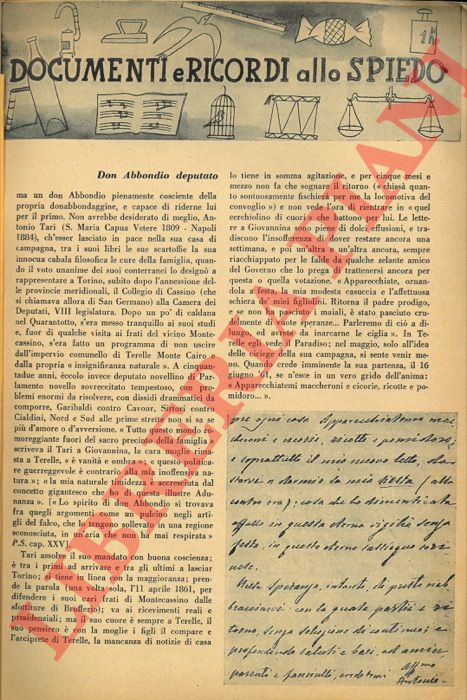 BALDINI Antonio - - Documenti e ricordi allo spiedo.