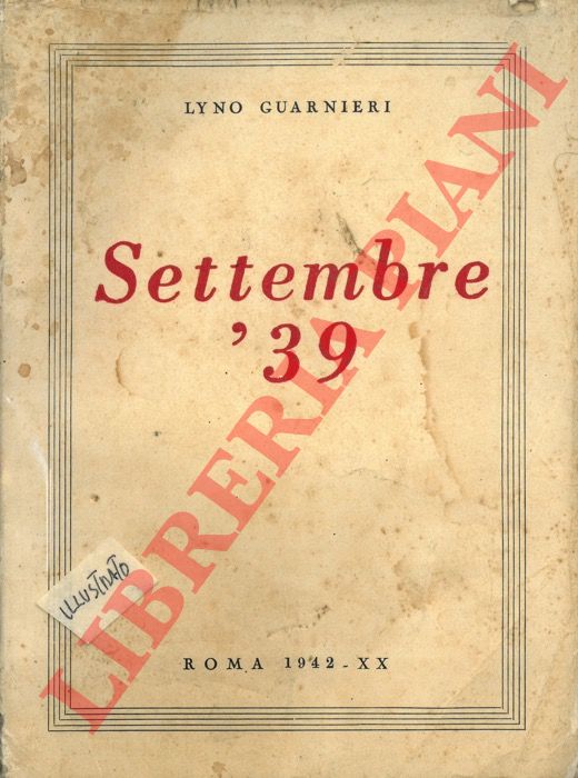 GUARNIERI Lyno - - Settembre '39.