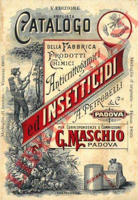 MASCHIO G. Padova - - Anticrittogamici. Insetticidi. Catalogo. Va edizione.