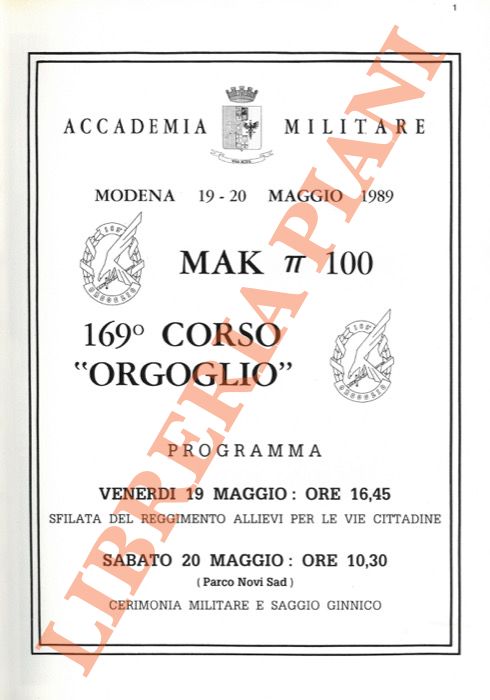 (Accadenia Militare) - - 169 Corso 'Orgoglio'.