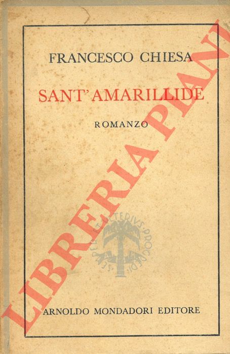 CHIESA Francesco - - Sant' Amarillide.