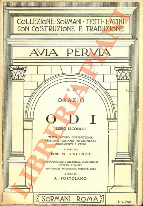 ORAZIO - - Odi. Libri secondo.