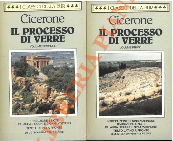 CICERONE Marco Tullio - - Il processo di Verre.