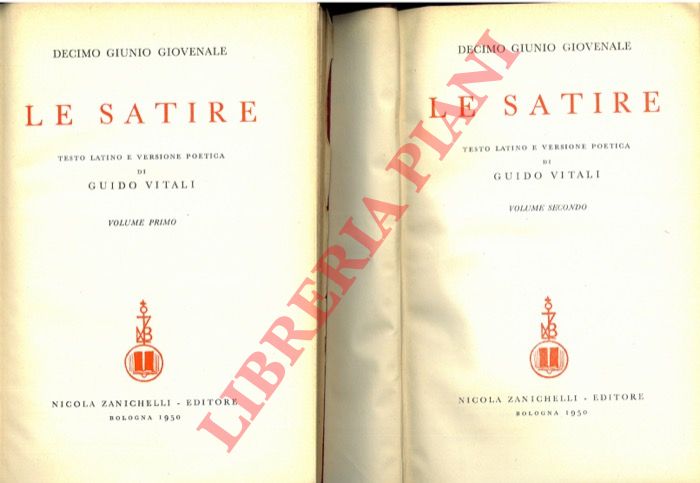 GIOVENALE - Le satire. 
