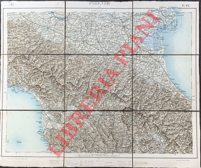 - - Firenze. Foglio 13 (Livorno/Foci del Po)