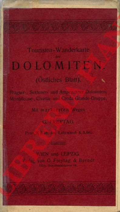 FREYTAG G. - - Touristen Wandenkarte der Dolomiten