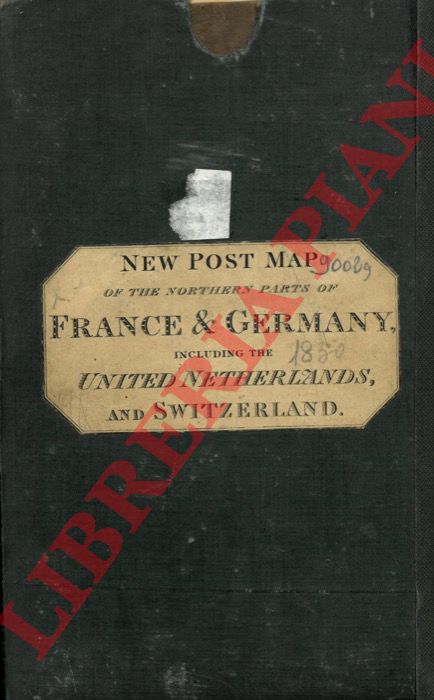 - - Map of the northern parts of France and Germany inclusing the whole of the United Netherlands and Switzerland. Particularly distinguishing the different travelling roads and the Post Stations  with the number of Posts between each station.