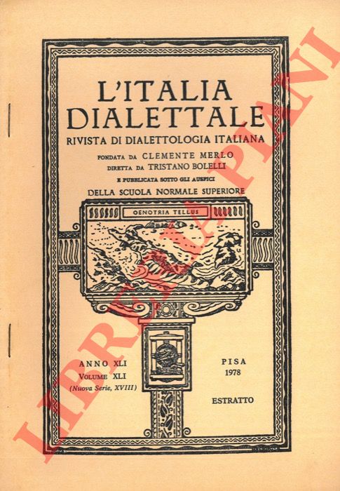 AMBROSINI Riccardo - - Di alcuni toponimi della valle della Lima e della posizione del dialetto lucchese.