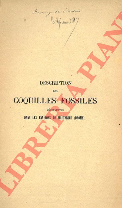 MICHAUD G(aspard Louis) - - Dscription des coquilles fossiles dcouvertes dans les environs de Hauterive (Drome).