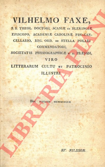 NILSSON Svenone - - Historia molluscorum Sveciae terrestrium et fluviatilium breviter delineata