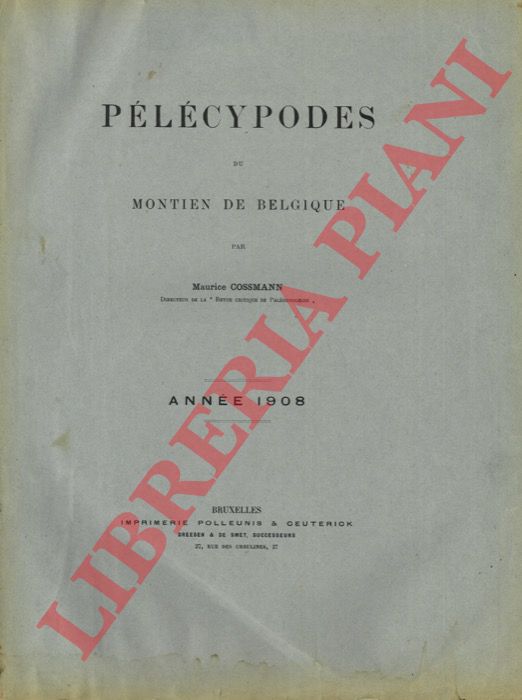 COSSMANN Maurice - - Plcypodes du Montien de Belgique.