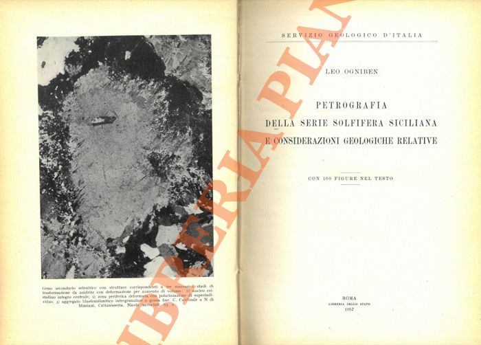 OGNIBEN Leo - - Petrografia della serie solfifera siciliana e considerazioni geologiche relative.