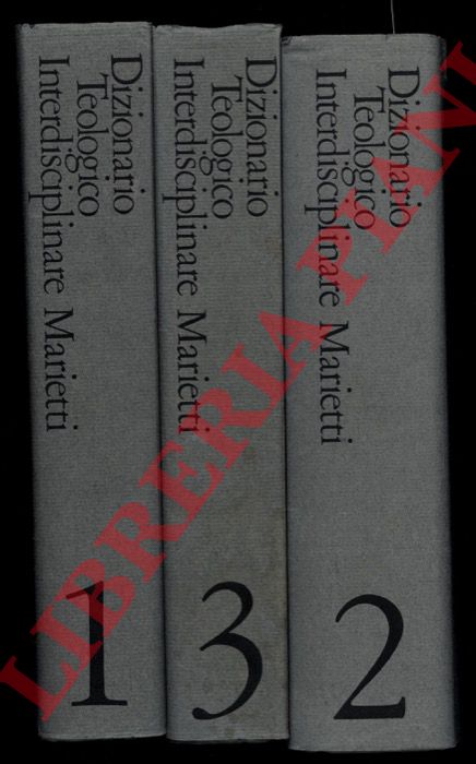 AA.VV. - - Dizionario teologico interdisciplinare.