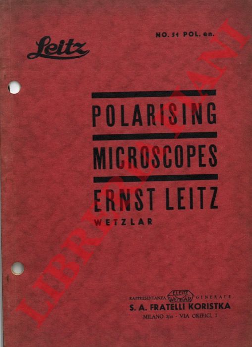 LEITZ - - Polarising microscopes Ernsy Leitz.
