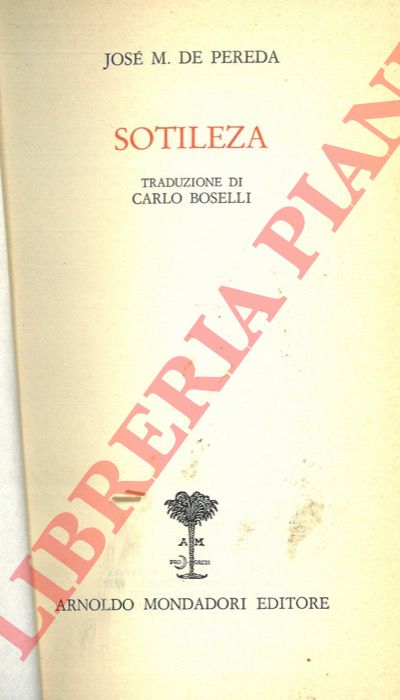 DE PEREDA Jos M. - - Sotileza.