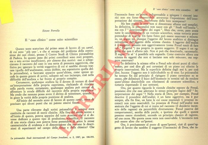 PERRELLA Ettore - - Il 'caso clinico' come mito scientifico.