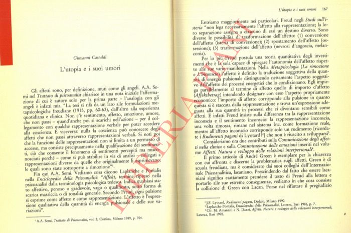 CASTALDI Giovanni - - L'utopia e i suoi umori.