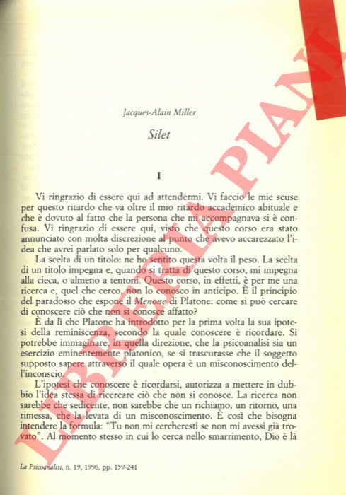 MILLER Jacques-Alain - - Silet.