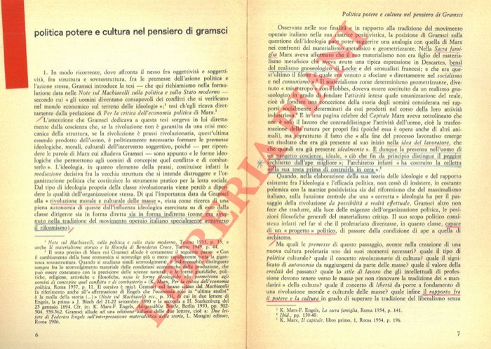 SALVADORI M. L. - - Politica potere e cultura nel pensiero di Gramsci.