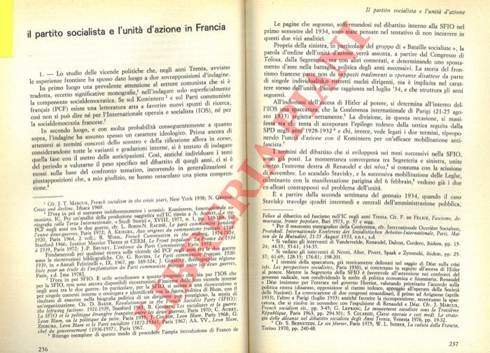 BIDUSSA David - - Il partito socialista e l'unit d'azione in Francia.