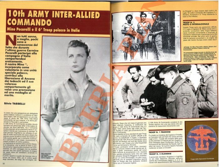 TASSELLI Silvio - - 10th Army Inter-Allied Commando. Mino Pecorelli e il 6 Troop polacco in Italia.