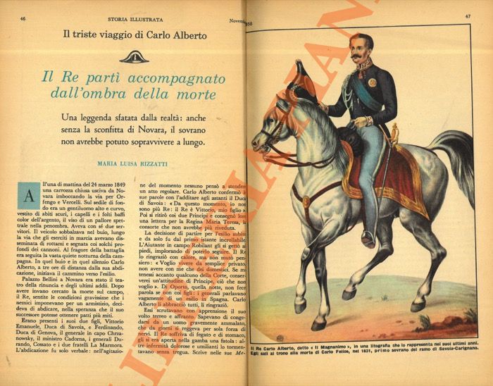 RIZZATTI Maria Luisa - - Il triste viaggio di Carlo Alberto.