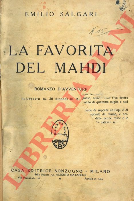 SALGARI Emilio - - La favorita del Mahdi.