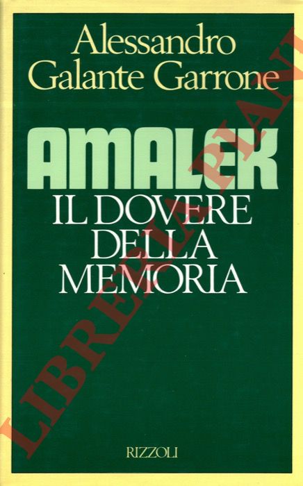 GALANTE-GARRONE Alessandro - - Amalek.