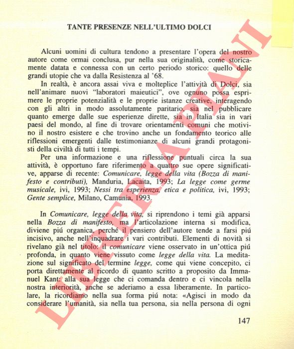 BATTAGLINI Giovanni - - Tante presenze nell'ultimo Dolci.