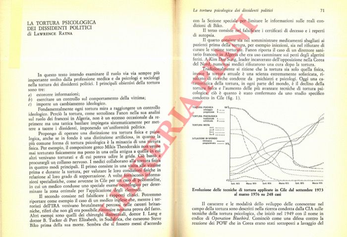 RATNA Lawrence - - La tortura psicologica dei dissidenti politici.