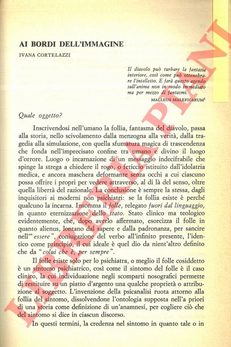 CORTELAZZI Ivana - - Ai bordi dell'immagine.