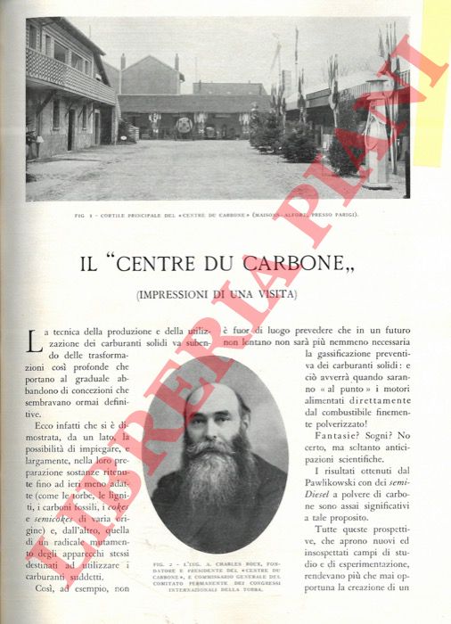 DE CAPITANI S. - - Il 'Centre du Carbone'.
